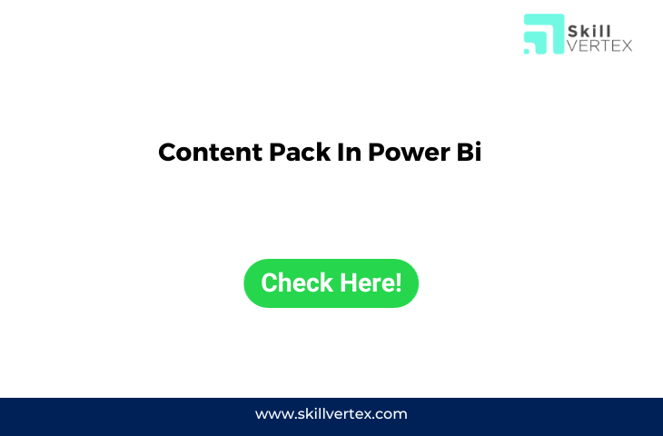 Content Pack In Power Bi
