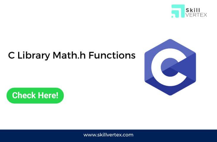 C Library Math.h Functions