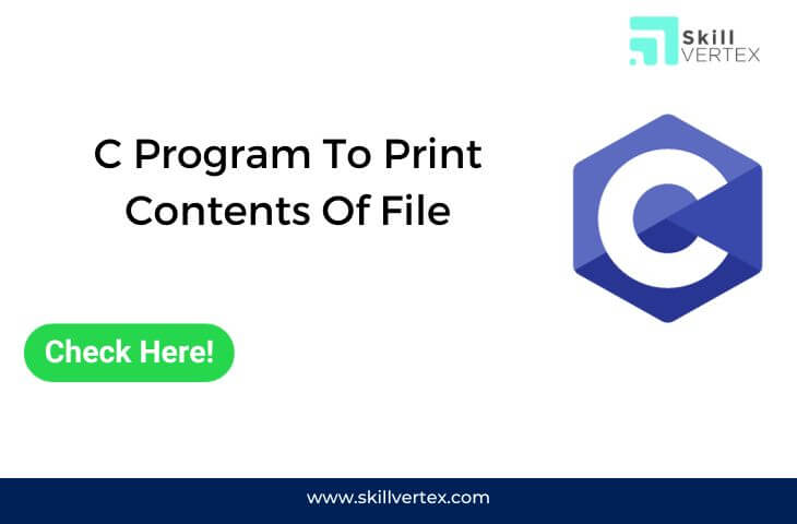 C Program To Print Contents Of File