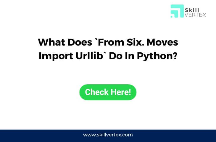 What Does `From Six. Moves Import Urllib` Do In Python?